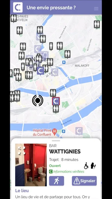 Screenshot di ICI toilettes