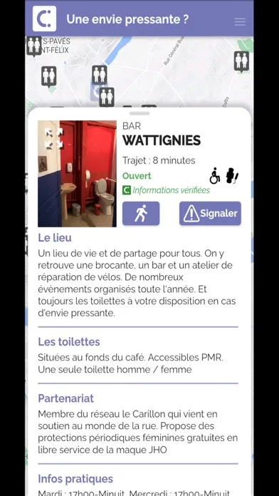 Screenshot di ICI toilettes