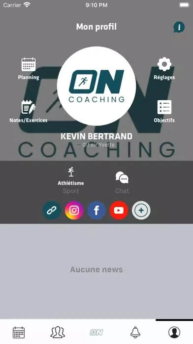 Tangkapan layar ON COACHING Kevin B.