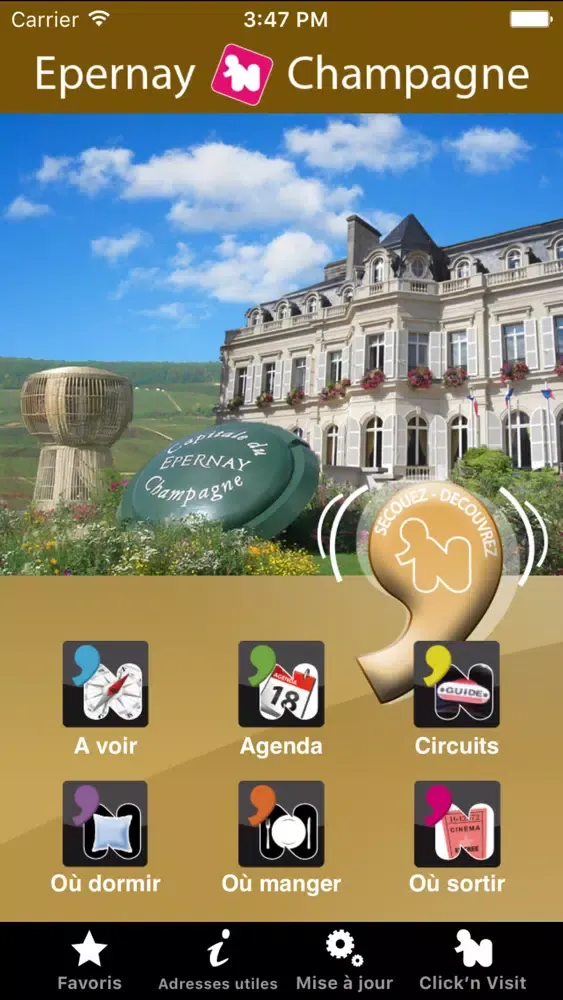Capturas de tela do Click 'n Visit Epernay en Champagne