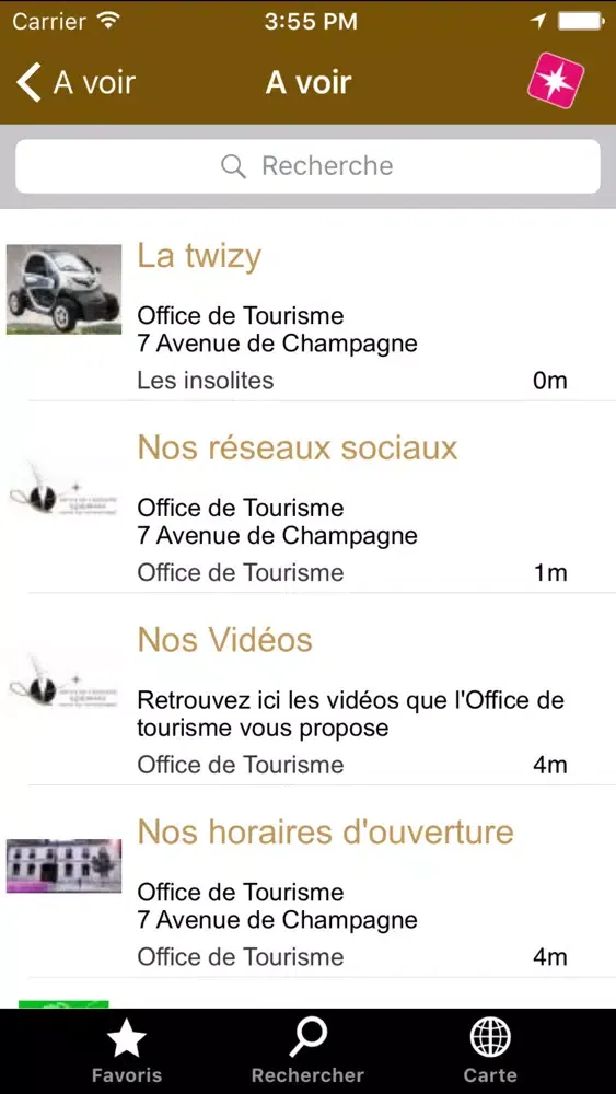 Capturas de tela do Click 'n Visit Epernay en Champagne