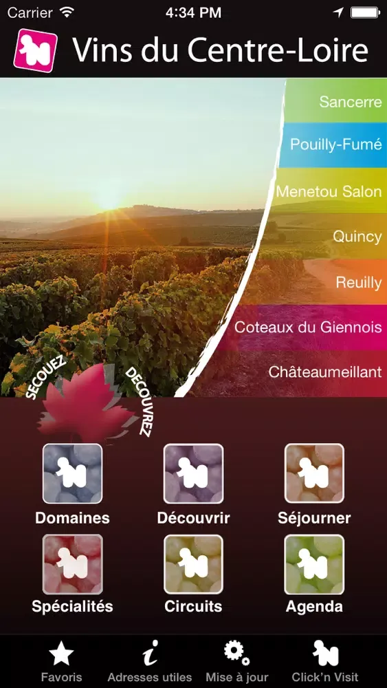 Screenshot di Click 'n Visit - Vins du Centre Loire