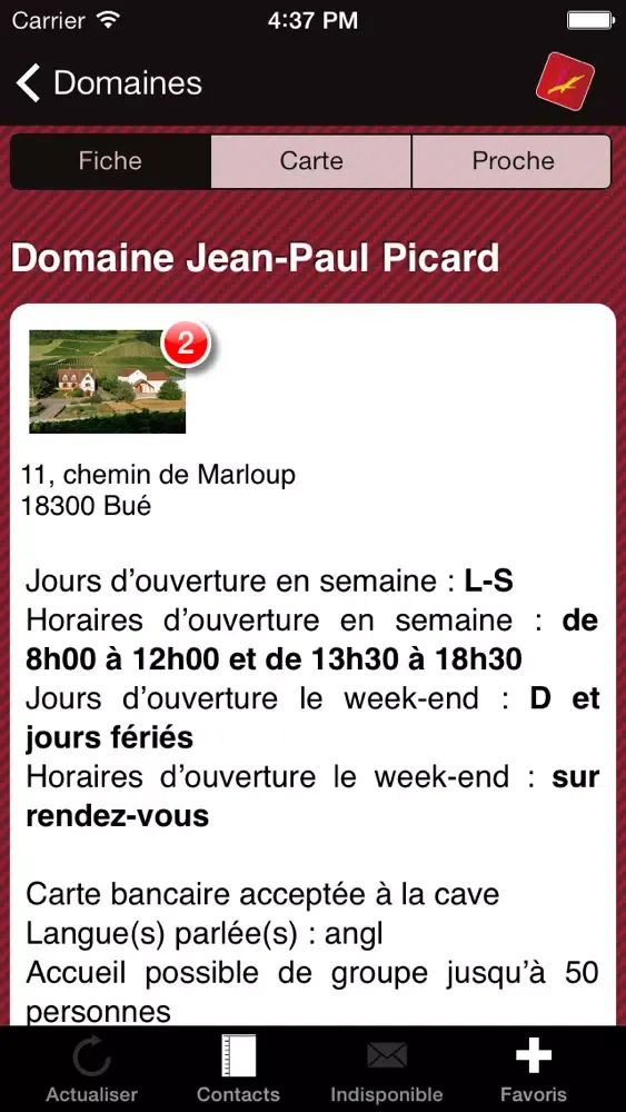 Screenshot di Click 'n Visit - Vins du Centre Loire