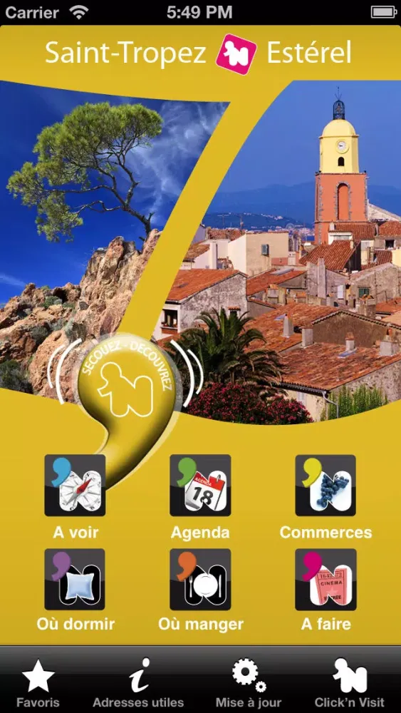 ภาพหน้าจอของ Click ‘n Visit - Saint Tropez - Estérel