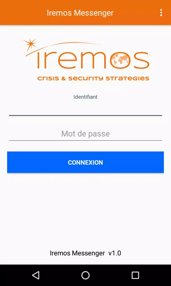 Tangkapan skrin IREMOS Messenger