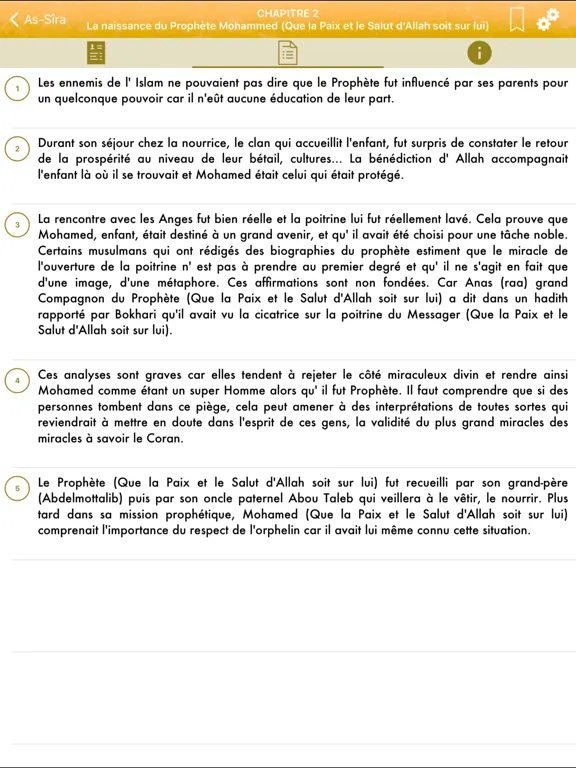 Capturas de tela do As-Sira : Prophète Mohamed iPad 