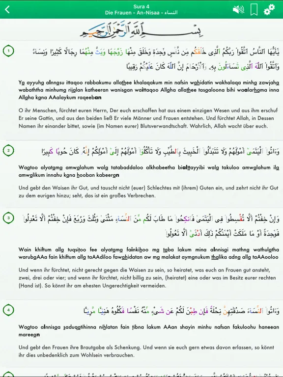 Capturas de pantalla de Koran Audio mp3 Pro : Deutsch iPad 