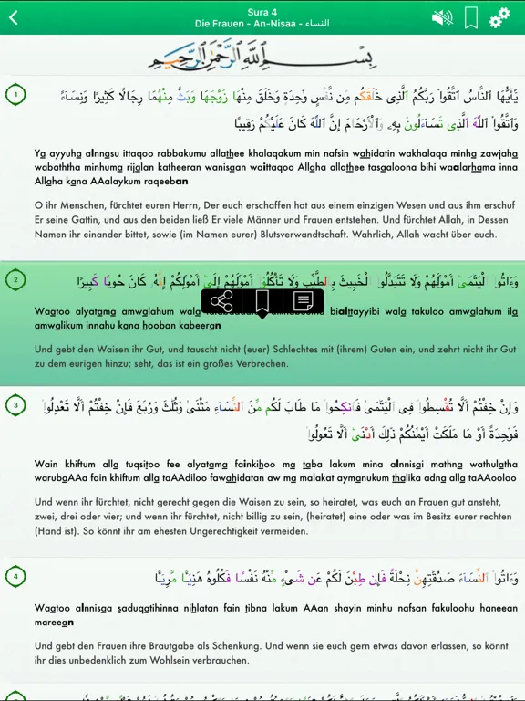 Capturas de pantalla de Koran Audio mp3 Pro : Deutsch iPad 