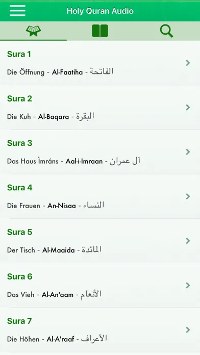 Capturas de pantalla de Koran Audio mp3 Pro : Deutsch