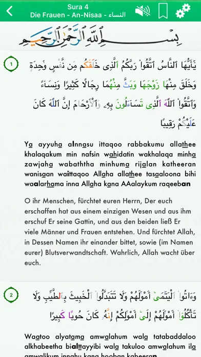 Capturas de pantalla de Koran Audio mp3 Pro : Deutsch