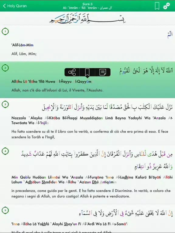 Quran Tajwid: Italian, Arabic iPad 应用截图