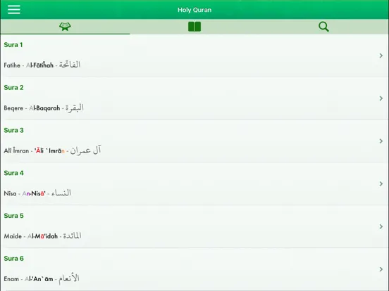 Quran Tajwid : Kurdish, Arabic iPad 应用截图
