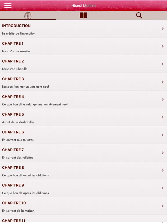 Hisnul Muslim Audio : Français iPad  Ekran Görüntüleri