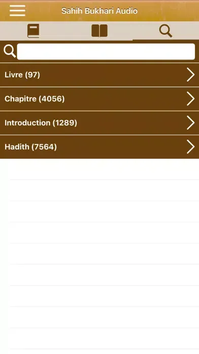 Capturas de pantalla de Sahih Bukhari Audio : Français