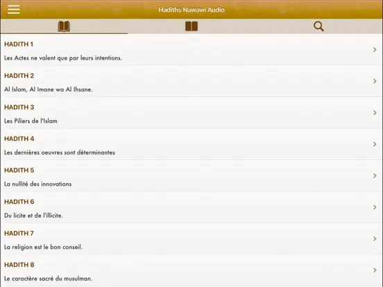Capturas de pantalla de 42 Hadiths Nawawi Français Pro iPad 