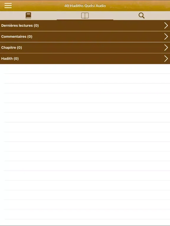 Tangkapan layar 40 Hadiths Qudsi en Français iPad 