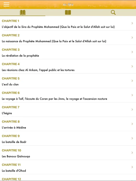 Tangkapan layar As-Sira Pro : Prophète Mohamed iPad 