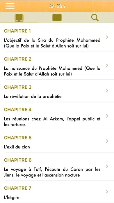 Tangkapan layar As-Sira Pro : Prophète Mohamed