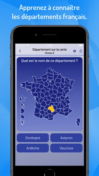Départements et régions France应用截图