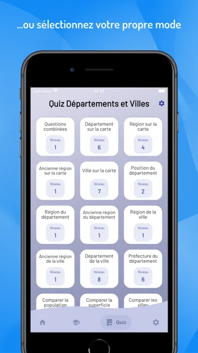 Départements et régions France应用截图