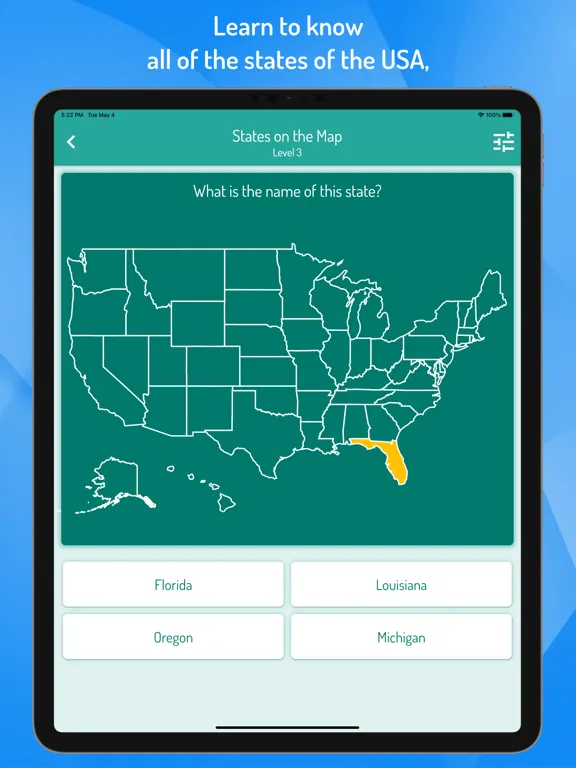 صور Quiz USA - States and Cities iPad 