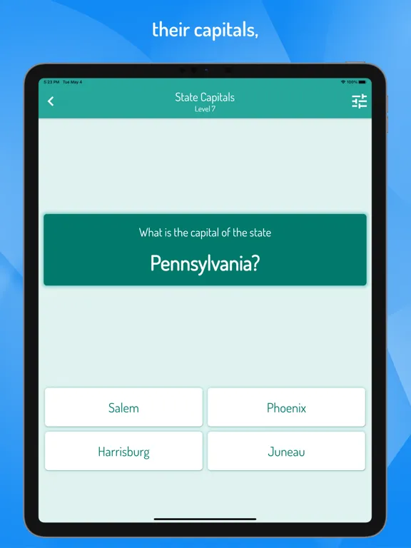 صور Quiz USA - States and Cities iPad 