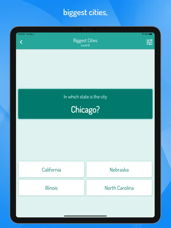 صور Quiz USA - States and Cities iPad 