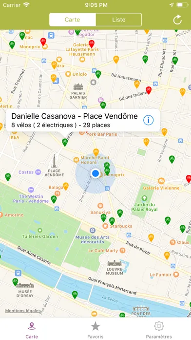 Tangkapan layar Simple Vélo Paris