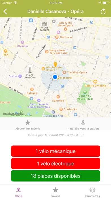 Tangkapan layar Simple Vélo Paris