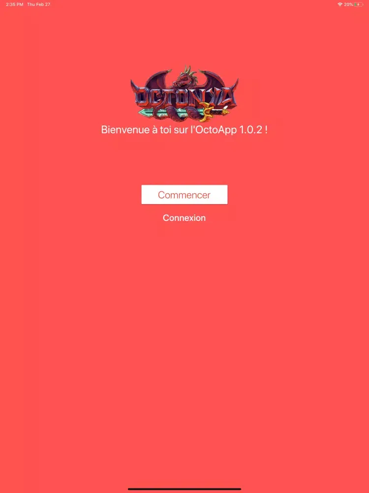 Tangkapan layar OctoApp - Octonya iPad 