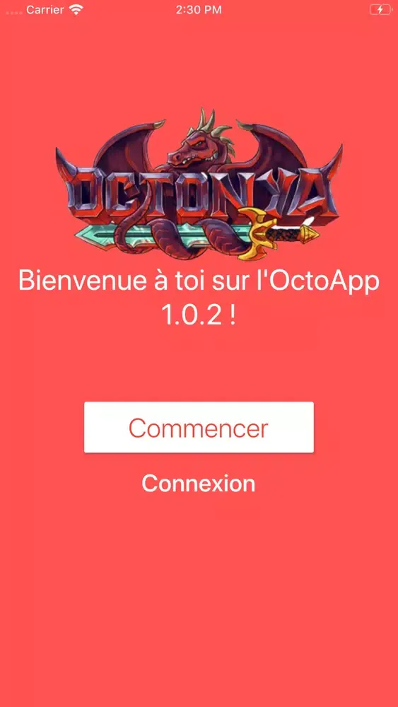 Tangkapan layar OctoApp - Octonya