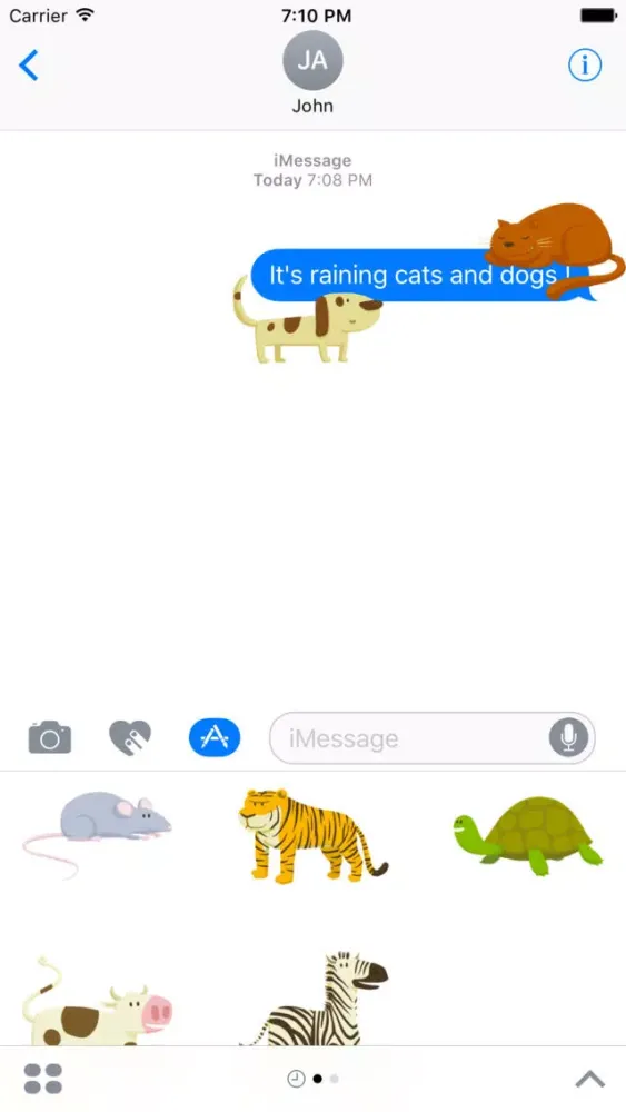 Happy Animals Sticker Pack Ekran Görüntüleri