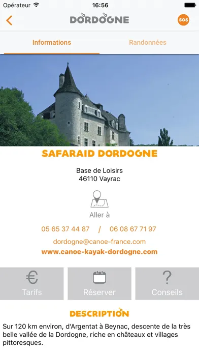 Capturas de tela do Canoë France