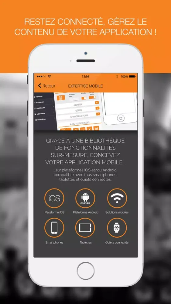 Tangkapan layar kawa app