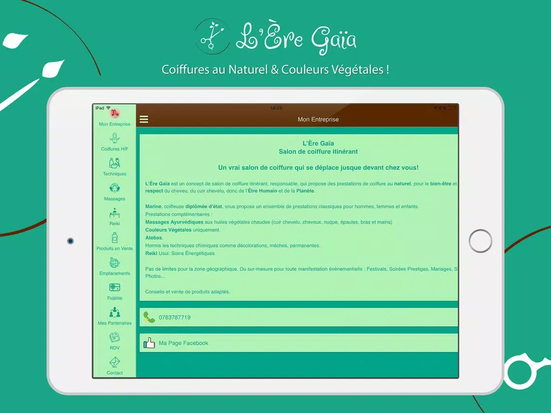 Ảnh chụp màn hình của L'Ère Gaïa iPad 
