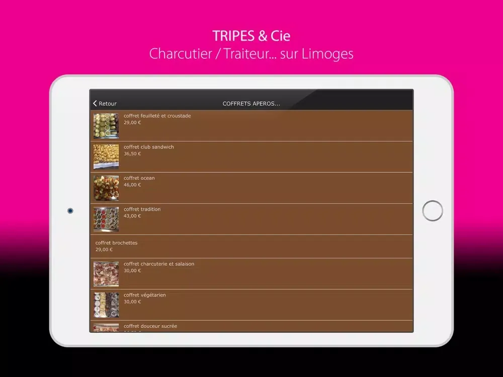 Traiteur Tripes & Cie. iPad  スクリーンショット