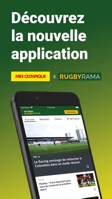 Captures d'écran de Rugbyrama - Midi Olympique