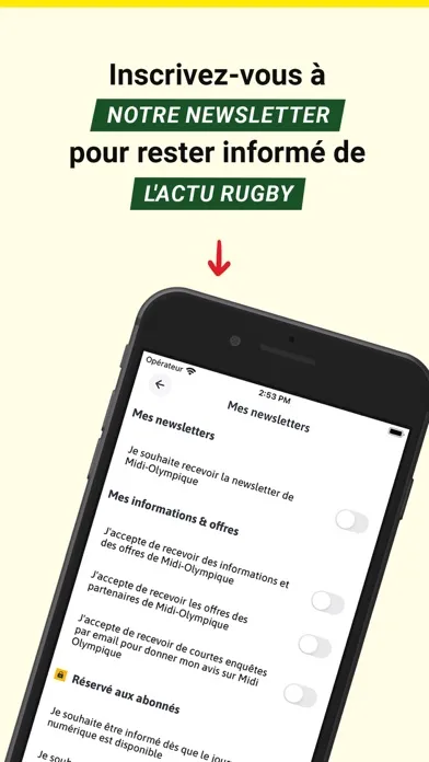 Captures d'écran de Rugbyrama - Midi Olympique