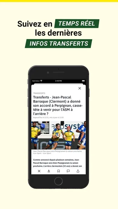 Captures d'écran de Rugbyrama - Midi Olympique