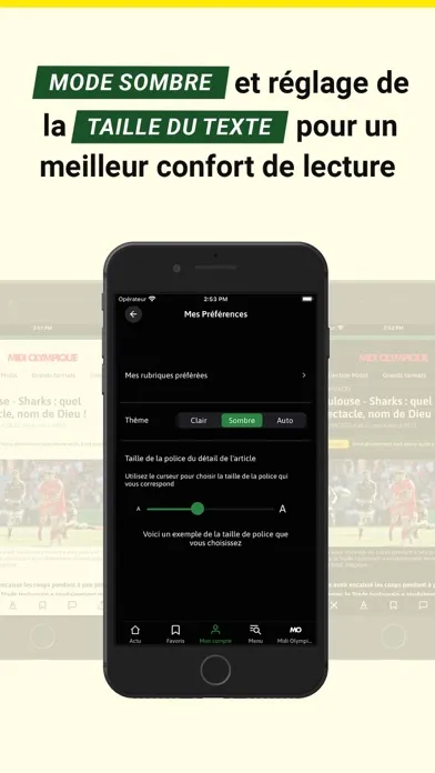 Captures d'écran de Rugbyrama - Midi Olympique