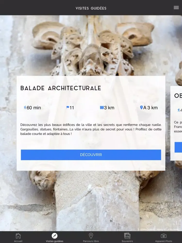 La Rochelle Visite Patrimoine iPad 應用截圖