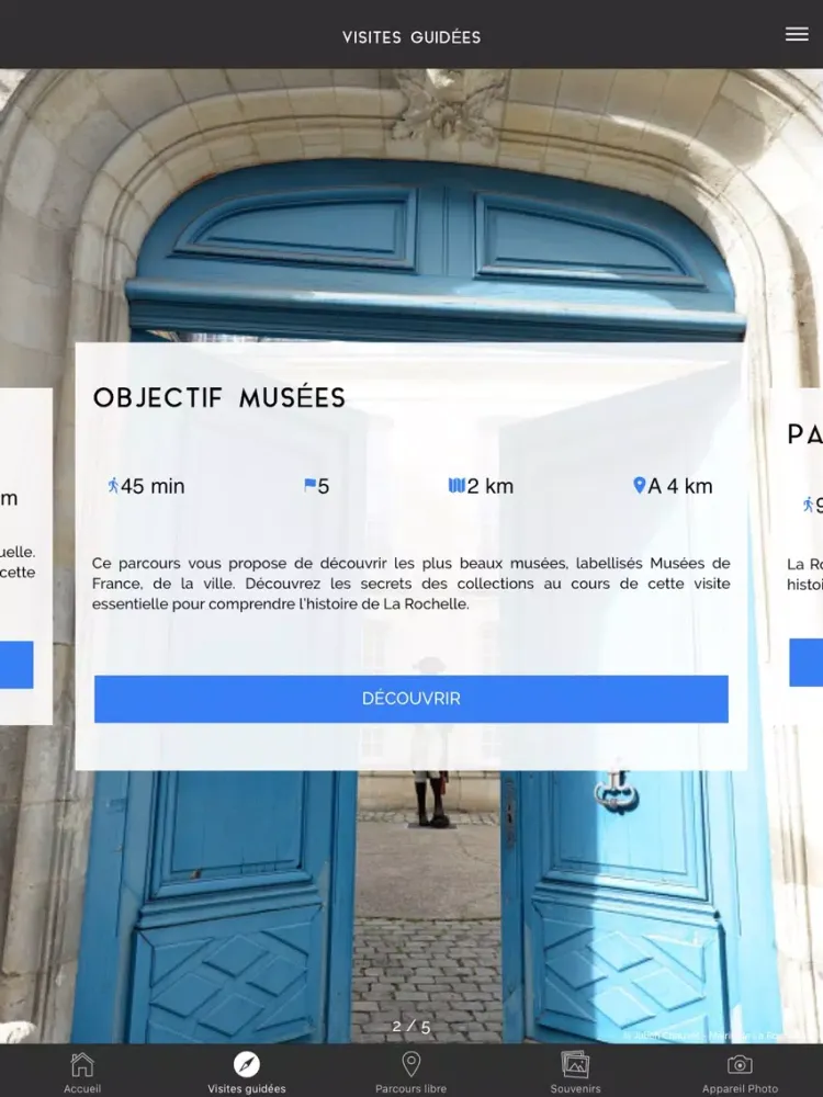 La Rochelle Visite Patrimoine iPad 應用截圖