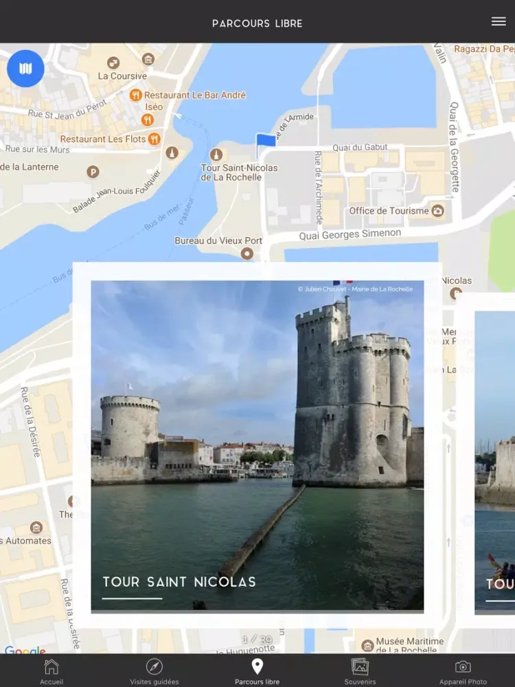 La Rochelle Visite Patrimoine iPad 應用截圖