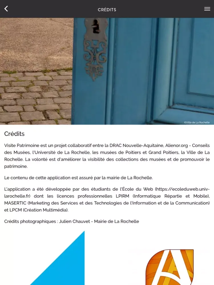 La Rochelle Visite Patrimoine iPad 應用截圖
