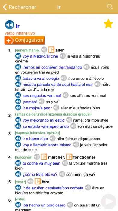 Dictionnaire Français-Espagnol Screenshots