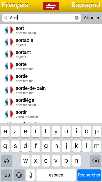 Dictionnaire Français-Espagnol Screenshots