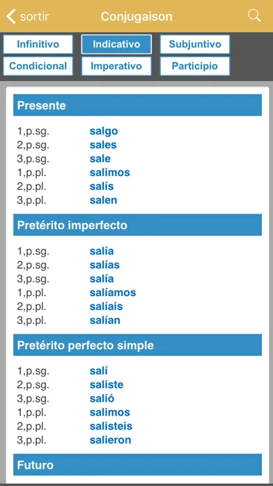 Dictionnaire Français-Espagnol Screenshots