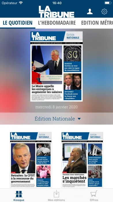 La Tribune - Kiosque Numérique Ekran Görüntüleri