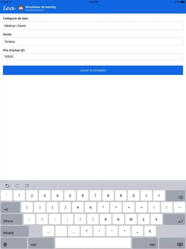 LEA Leasing Simulator iPad  سکرین شاٹس