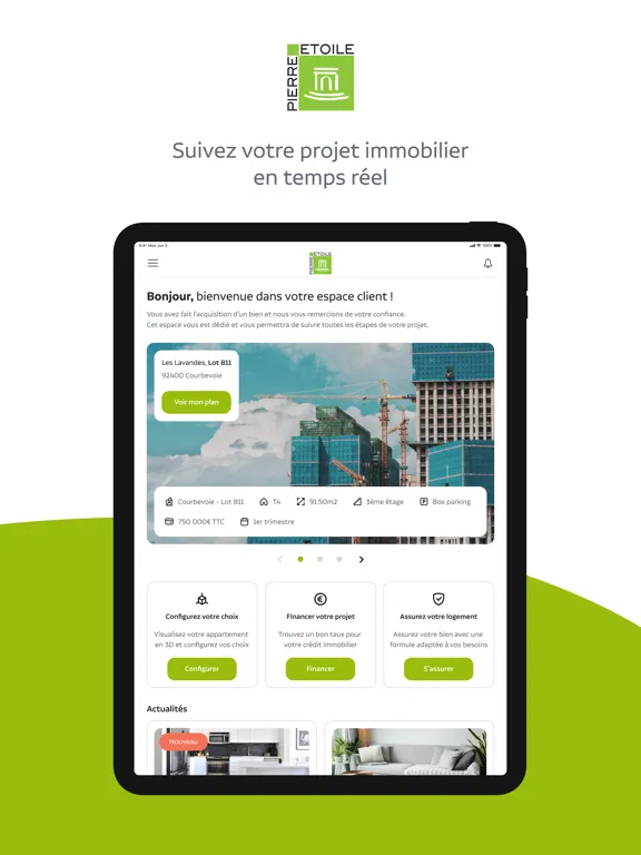 Скриншоты Espace Client Pierre Etoile iPad 